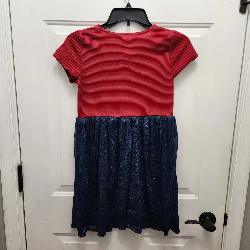 NWT Wonder Nation Dress and Quilted Plaid Bomber Jacket 2-Piece Set Size L/G